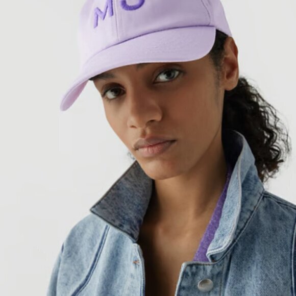 NEW! Marc Jacobs UNISEX MJ Logo Cap -Purple main image 6